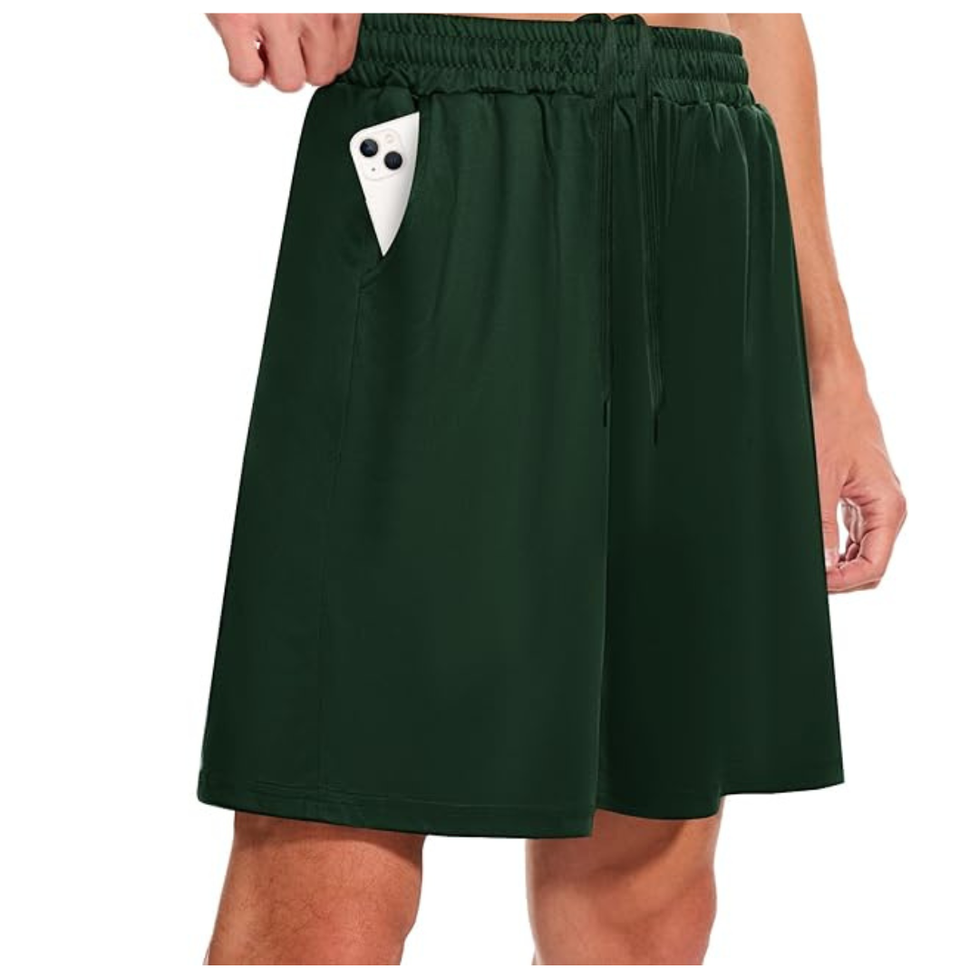 BOOJO Men's Quick Dry Athletic Gym Shorts With Pockets