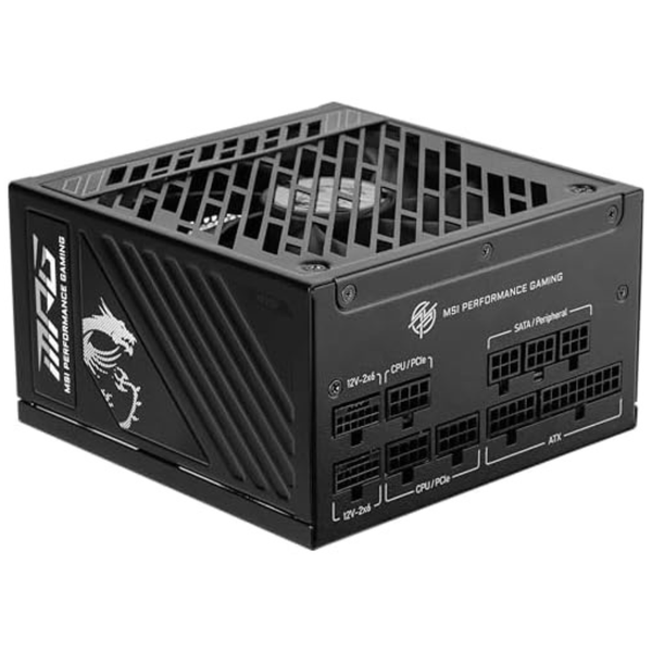 1000W MSI MPG A1000GS PCIE5 II 80+ Gold Fully Modular Gaming Power Supply