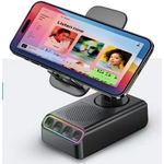Adjustable Cell Phone Stand With Wireless Induction Bluetooth Speaker