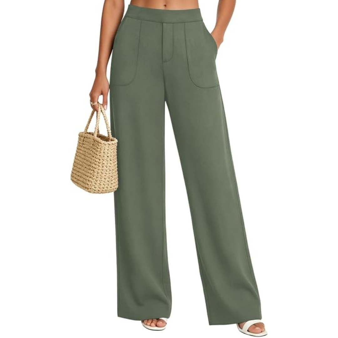 Women's Wide Leg Work Dress Pants (Various)