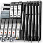 5-Count Four Candies Metal Mechanical Color Art Pencil Set w/ Accessories