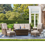 Member's Mark 6-Piece Park City Deep Seating Fire Set