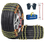 8-Pack Pltmiv Adjustable Thickening Tire Snow Chains