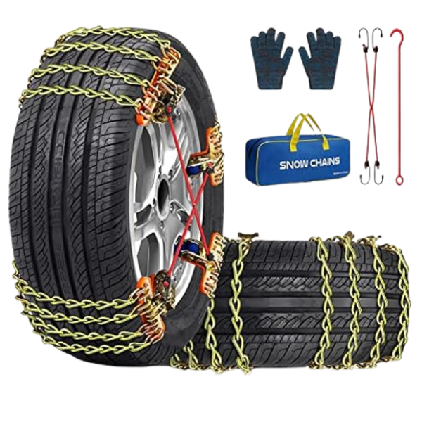 8-Pack Pltmiv Adjustable Thickening Tire Snow Chains