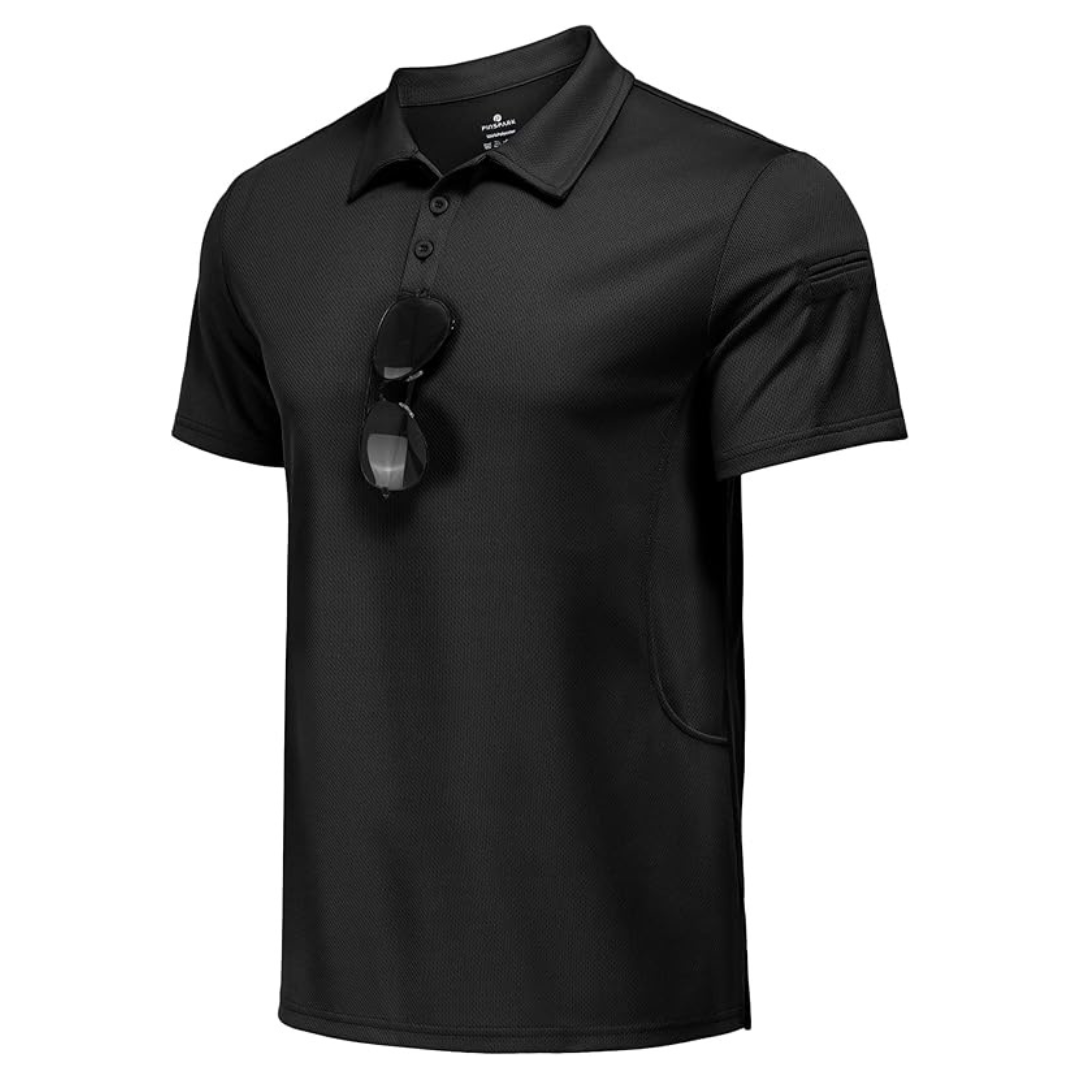 Men's Quick Dry Short Sleeve Collared Casual Golf Polo Shirts