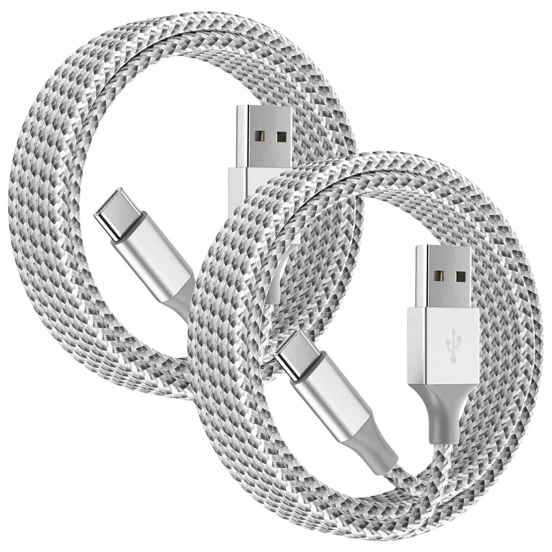 2-Pack 3FT+6FT USB A To USB C Charging Cable
