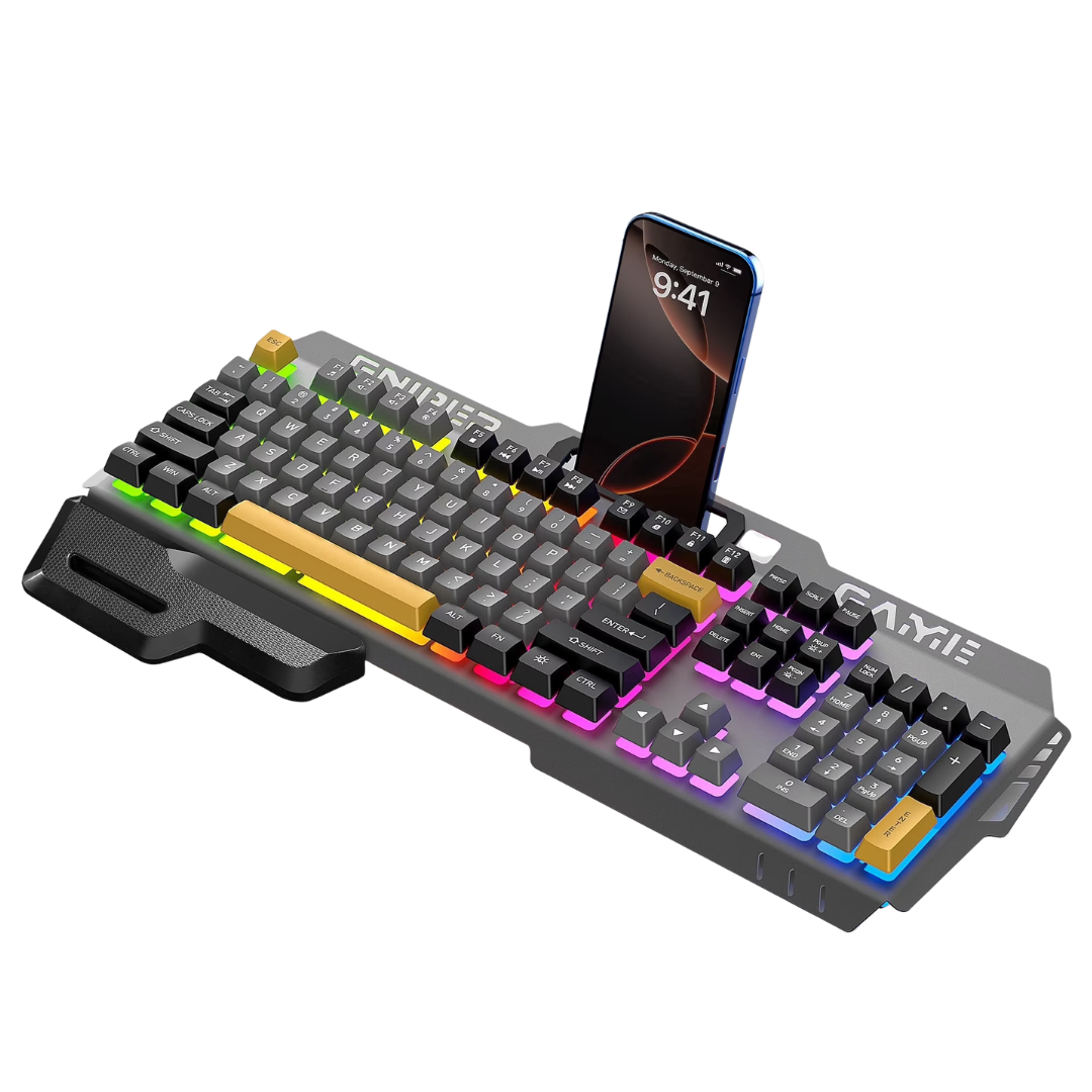 Cshidworld 104 Keys RGB Light Up Gaming Keyboard