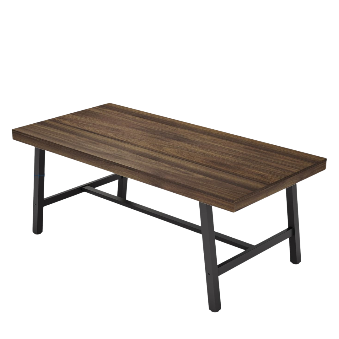 GarveeHome 6-8 People Industrial Rectangular Dining Table