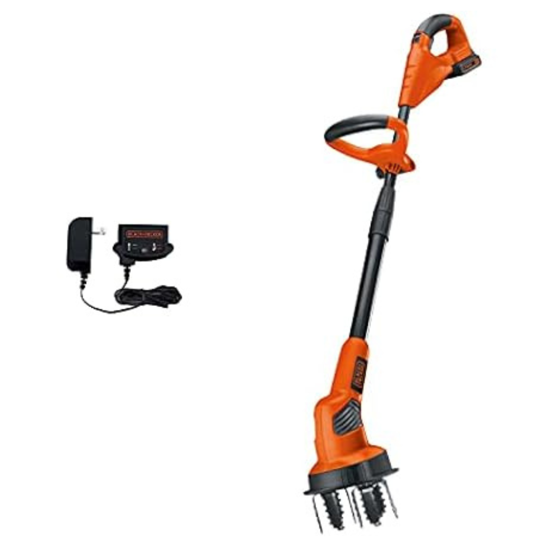 Black+Decker 20V Cordless Cultivator/Tiller With Battery & Charger