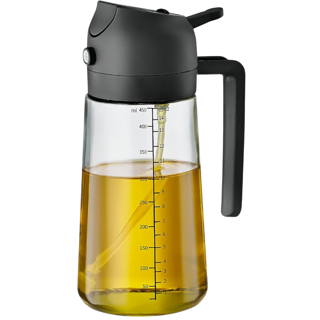 16-Oz Oil Sprayer & Dispenser With Measurement Marks (2 Colors)