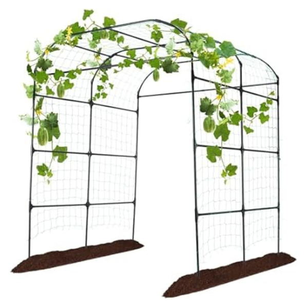 Follook Garden Arch Climbing Plants Outdoor Cucumber Trellis