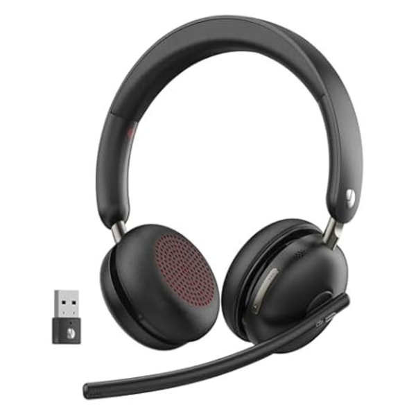 Bluetooth 5.3 Headset With AI Noise Cancelling Mic & USB Dongle