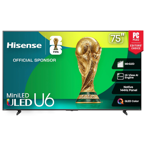 75" Hisense 75U65QF 4K Ultra HDR Smart MiniLED QLED Fire TV (2025)