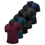 5-Pack Geek Lighting Men's Polo Shirts With Pocket