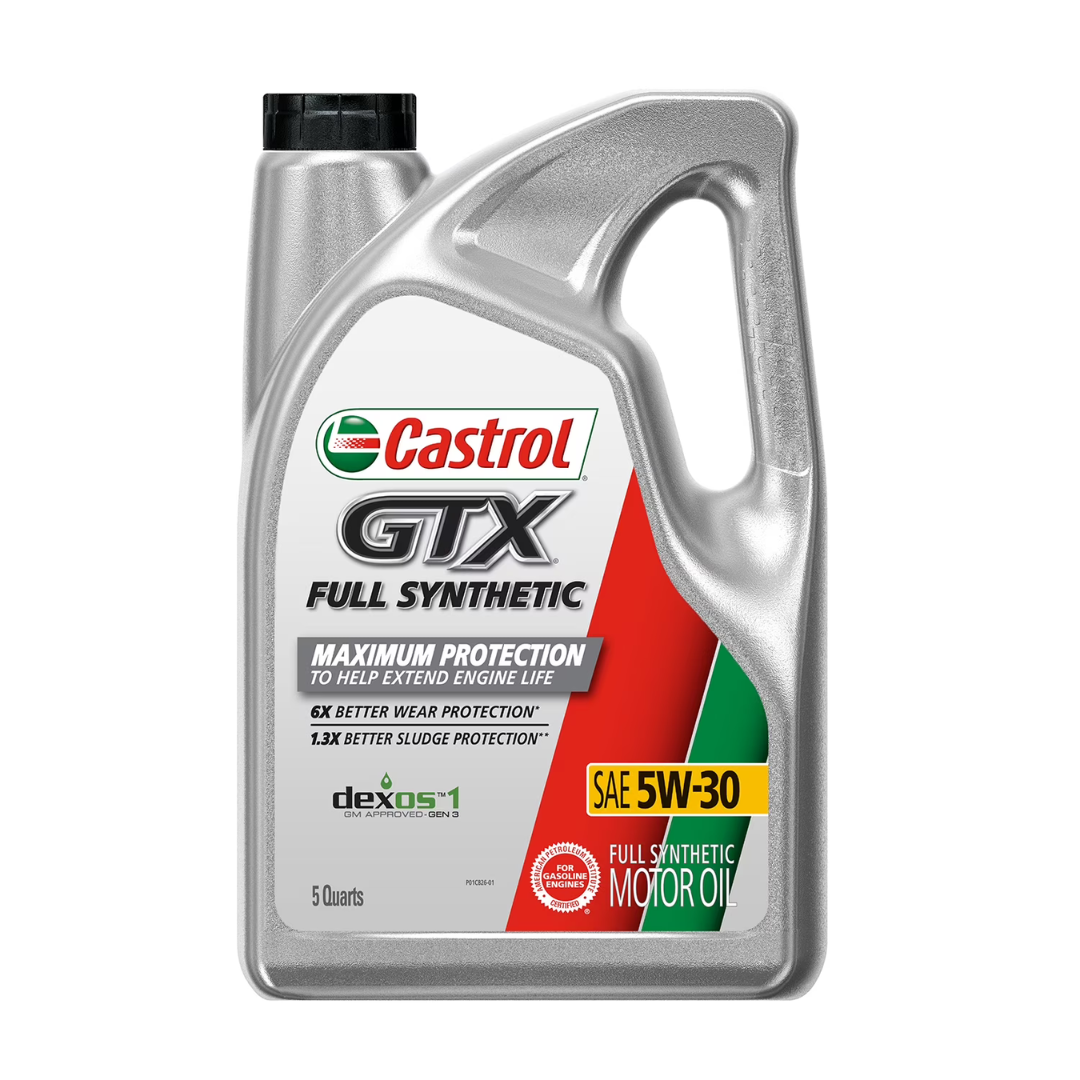 3-Pack 5 Quarts Castrol GTX Full Synthetic 5W-30 Motor Oil