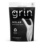 75-Count GRIN Molar Flosspyx Floss Picks (Minty Flavor)