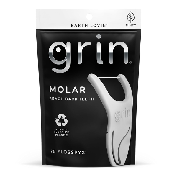 75-Count GRIN Molar Flosspyx Floss Picks (Minty Flavor)