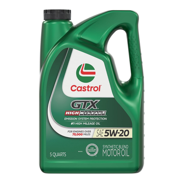5-Qt Castrol GTX High Mileage 5W-20 Synthetic Blend Motor Oil