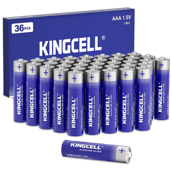 36-Pack Kingcell 1.5V High-Performance Triple AAA Batteries