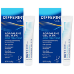 2-Count 0.5-Oz Differin Adapalene Gel 0.1% Acne Treatment Gel