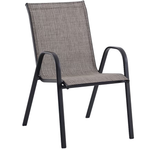 Metal Stackable Sling Dining Chair