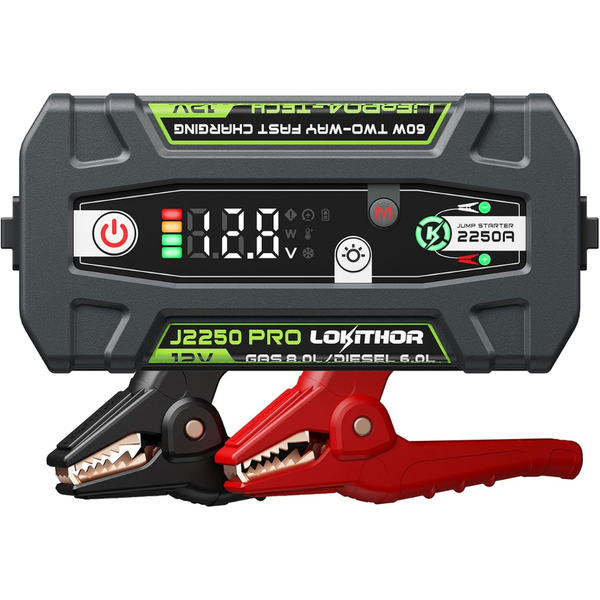 Lokithor J2250 PRO 2250A 12V LiFePO4 Jump Starter W/ConnectMax