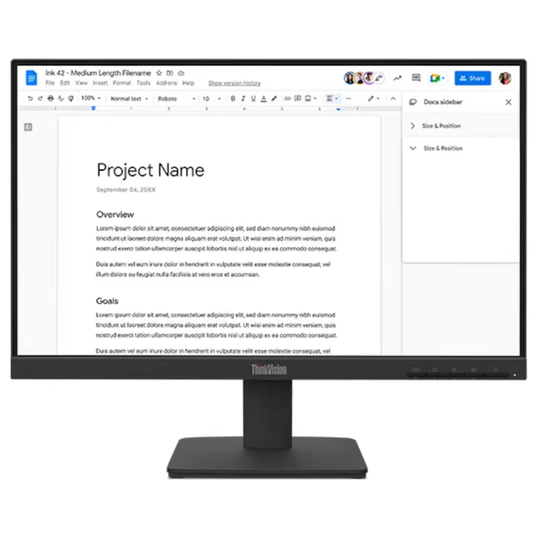 21.5" Lenovo ThinkVision FHD 100Hz 4ms IPS Monitor