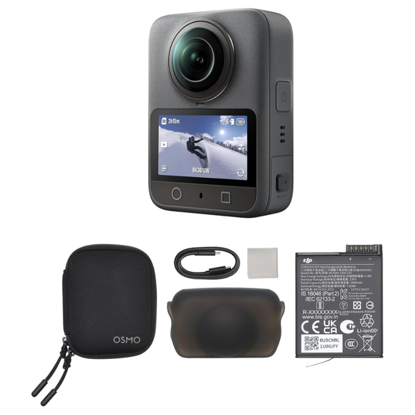 DJI Osmo 360 Standard Combo 8K 120MP Action Camera W/ 105GB Storage