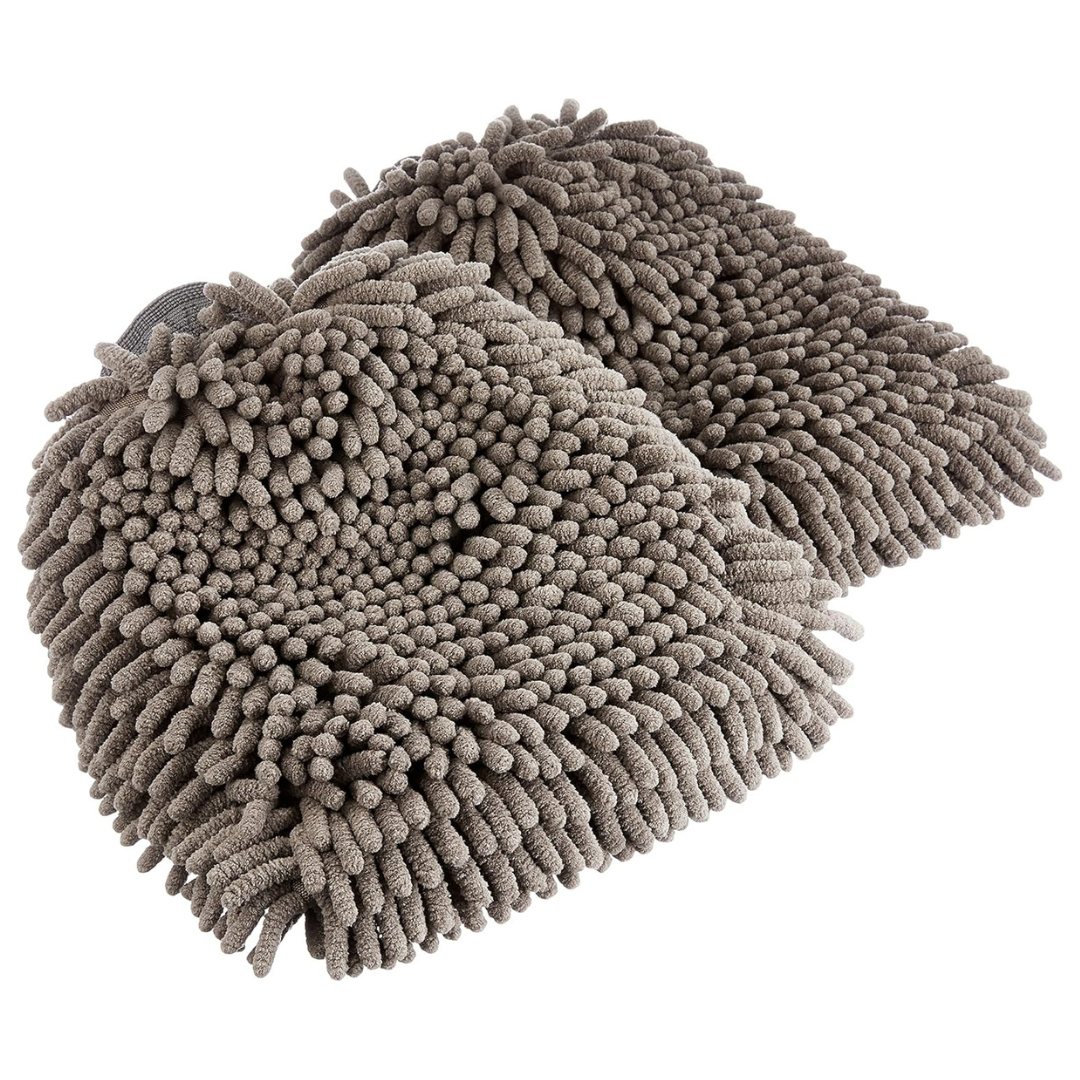 2-Pack Amazon Basics Microfiber Car Wash Drying Mitts