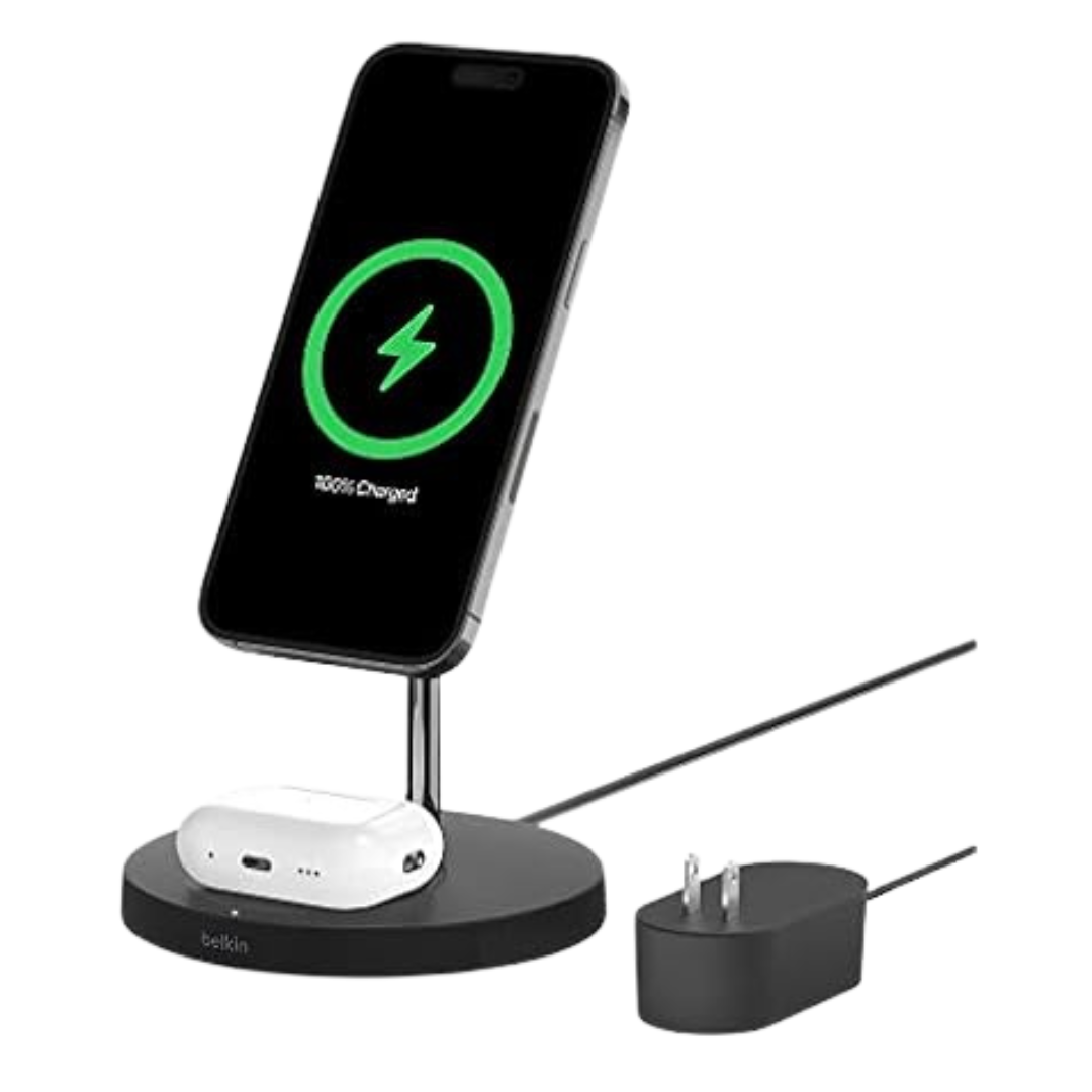 Belkin MagSafe 2-in-1 Wireless Fast Charging Station Stand