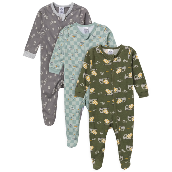 3-Pack Gerber Gender Neutral Sleep N Play Footed Pajama