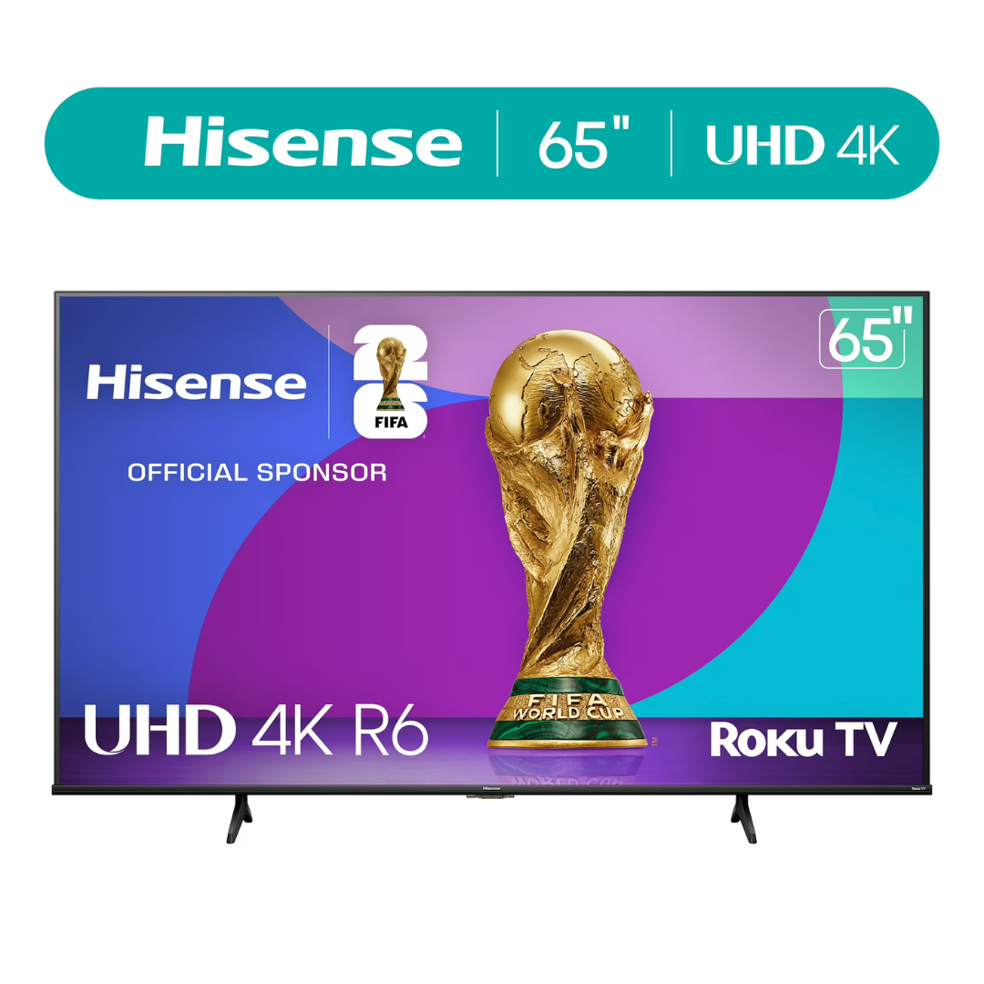 65" Hisense R6 Series 4K Ultra HDR Smart LED Roku TV