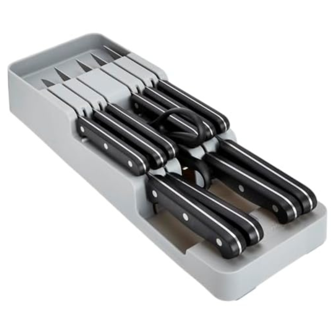 12-Piece Full Tang Kitchen Knives With In-Drawer Storage Block