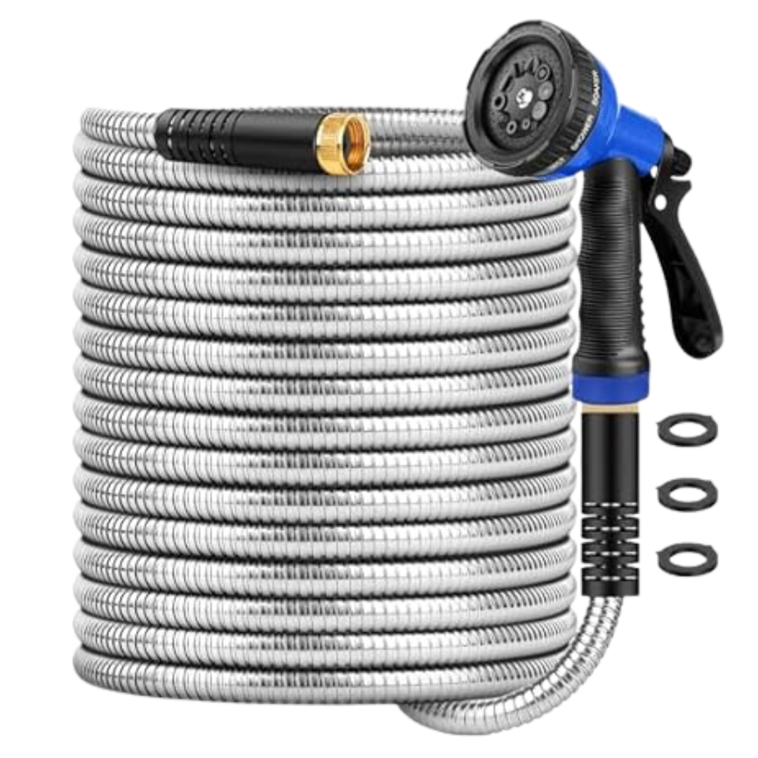 50ft Gagalugec Flexible Garden Hose W/10 Function Nozzle
