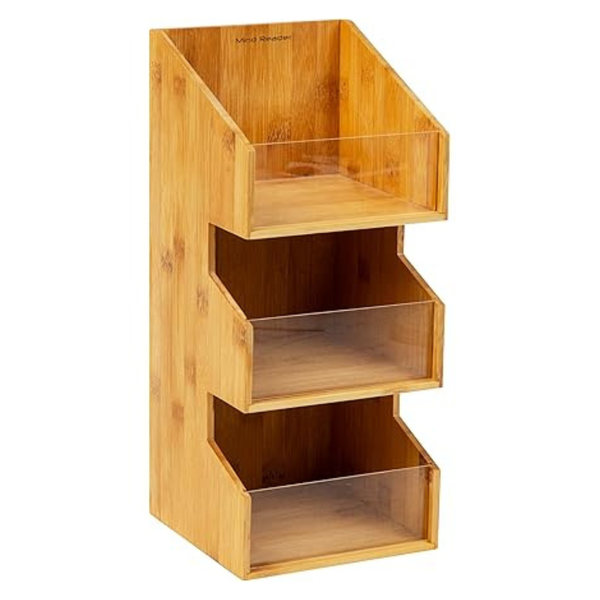 6.5"L X 6.5"W X 15"H Mind Reader Coffee Condiment Station