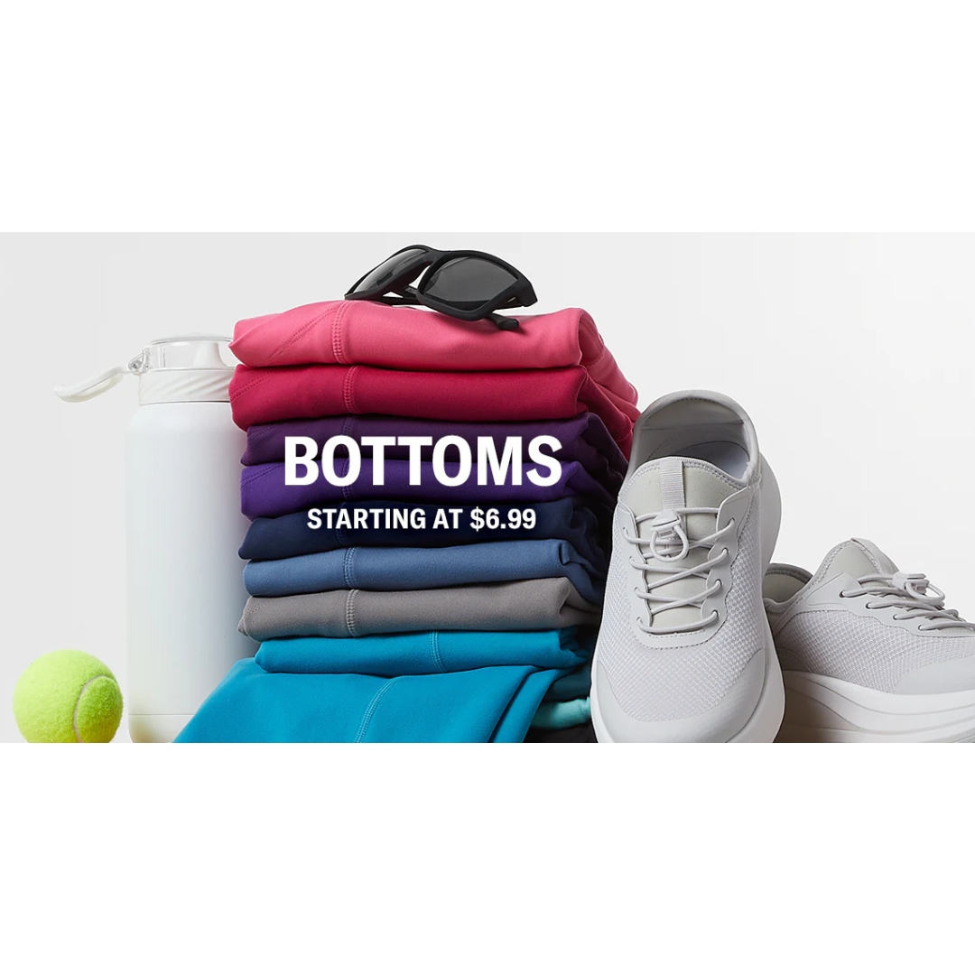 Bottoms Starting At $3.99 At 32 Degrees
