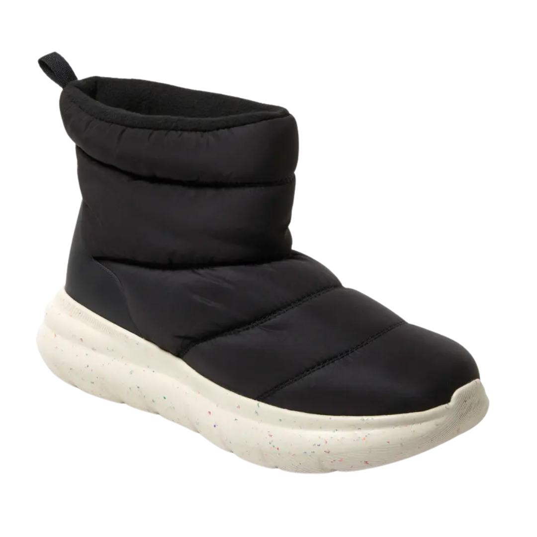 Dearfoams Men's Texoma Nylon Puffer Boot (Black)