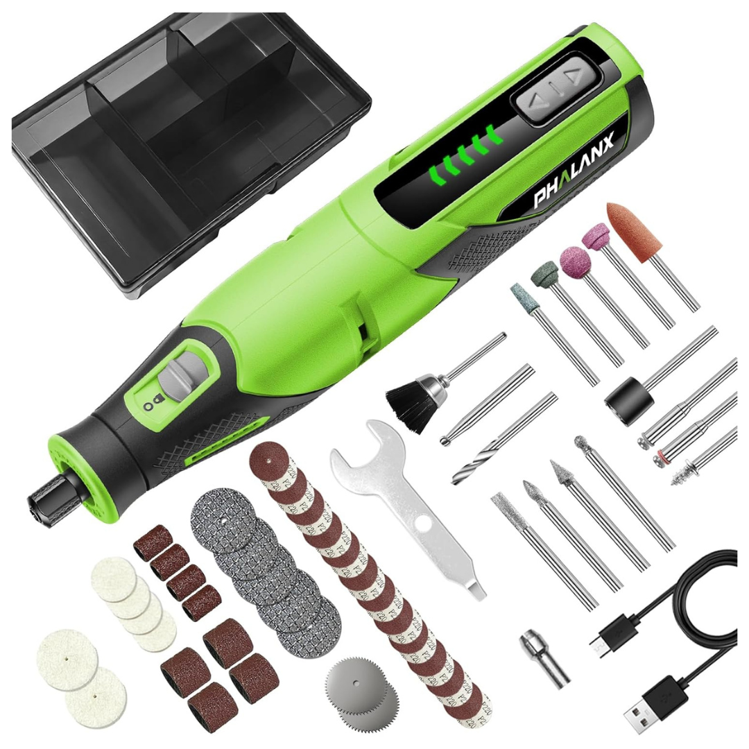 PHALANX Cordless Rotary Tool With 64-Piece Accessories