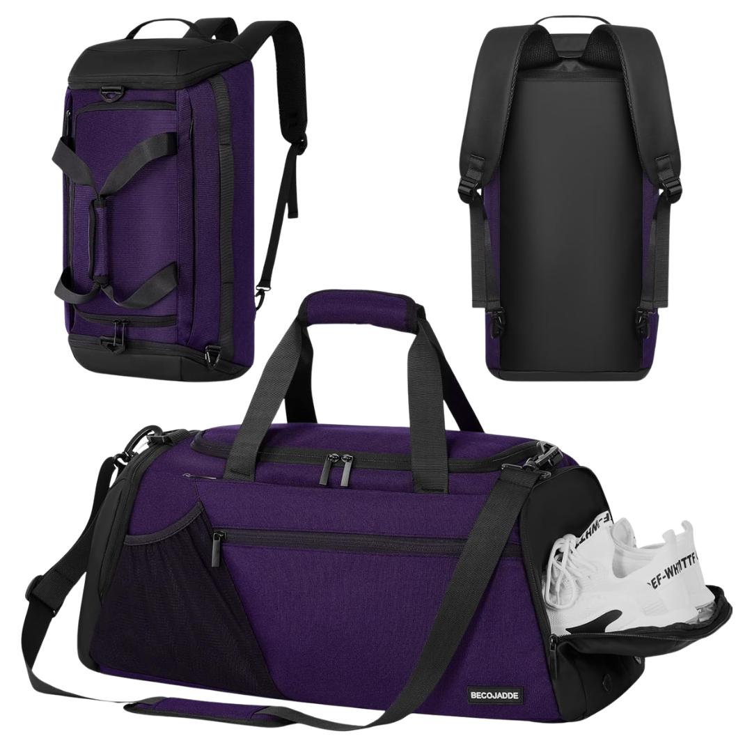 Unisex 40L Large Gym Backpack With Shoe & Wet Compartment