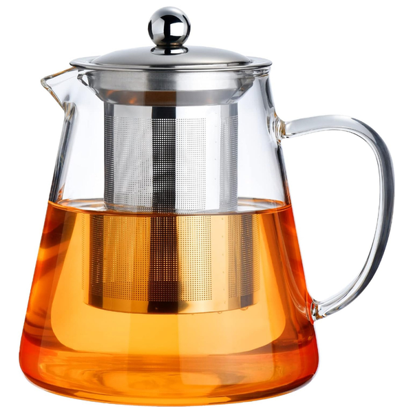 18.6-Oz Paracity Borosilicate Clear Tea Kettle With Infuser