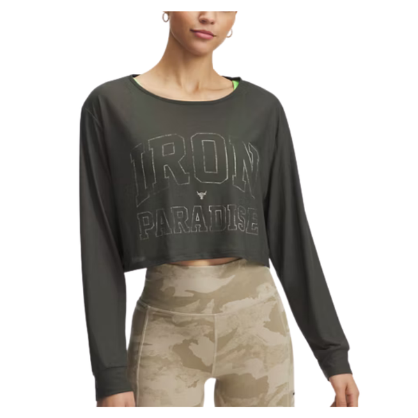 Under Armour Women's Project Rock Iron Paradise Long Sleeve T-Shirt