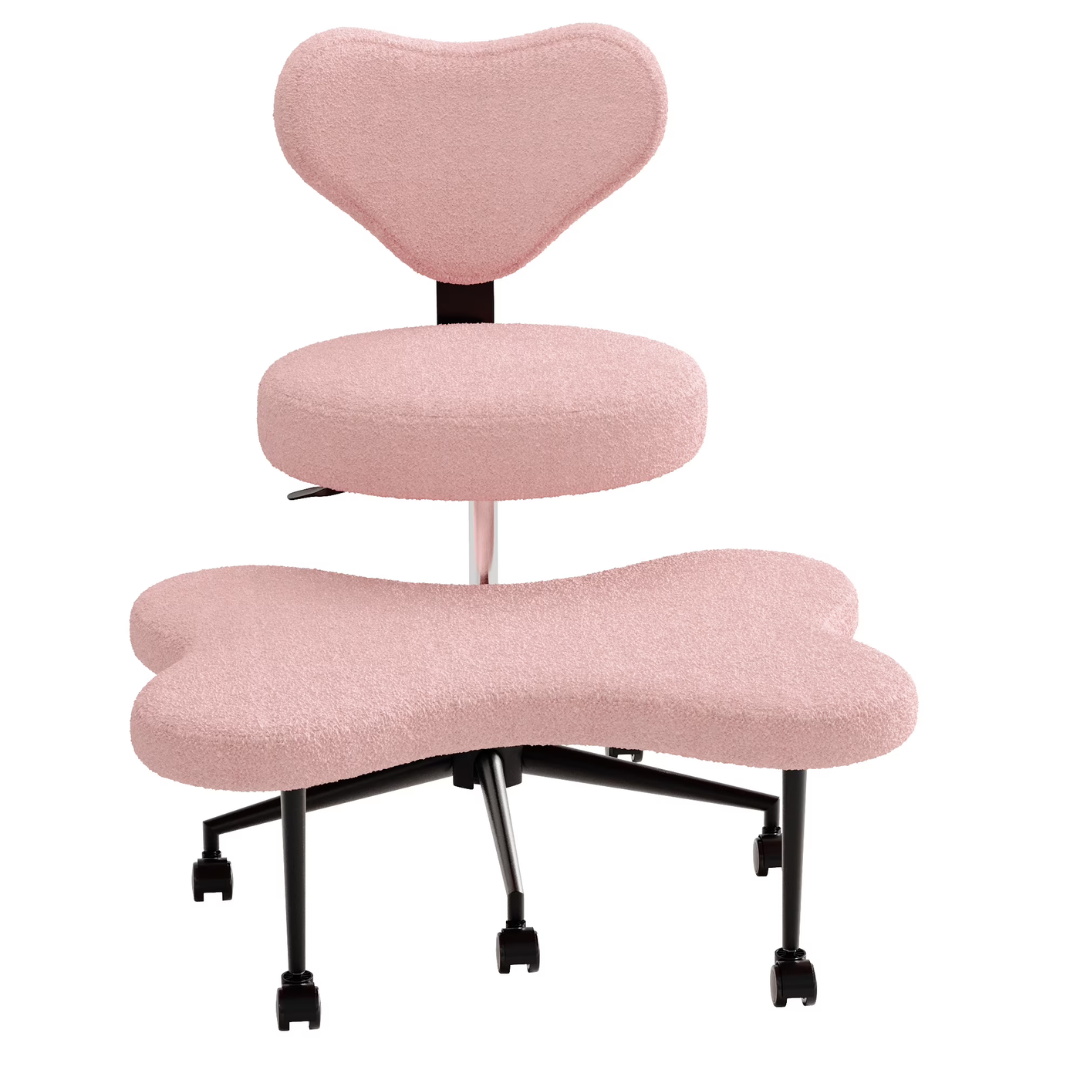 Pinmoco Ergonomic Cross Legged Swivel Adjustable Height Chair