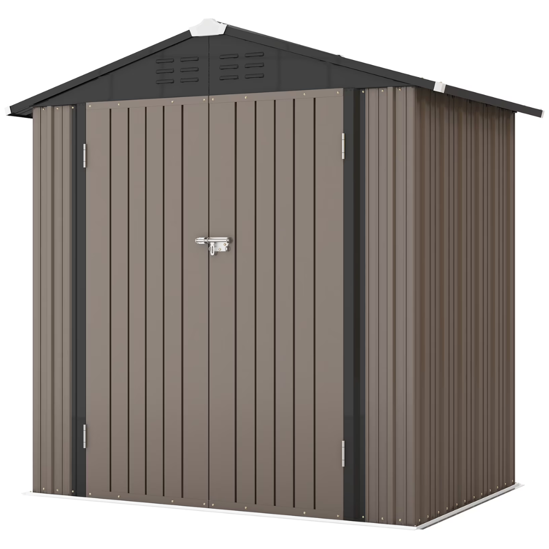 6x4-FT Metal Outdoor Storage Shed