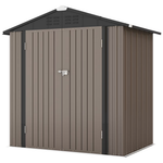 6x4-FT Metal Outdoor Storage Shed