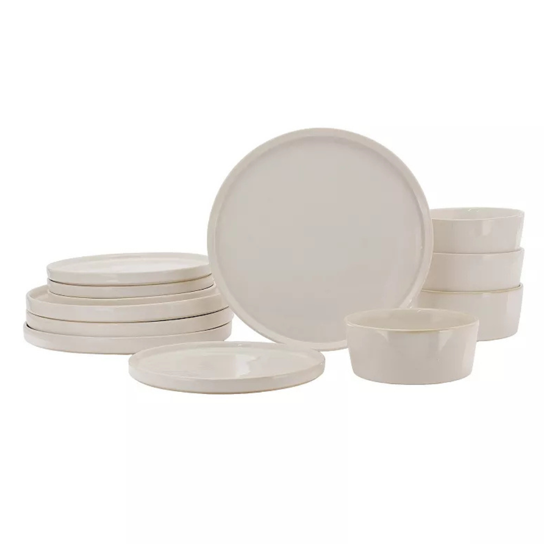 Mingle & Co. Antonia Stack 12-Piece Dinnerware Set