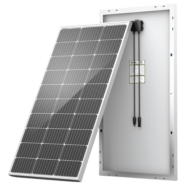 HQST 100W 12V 9BB Monocrystalline Solar Panel W/ Solar Connectors