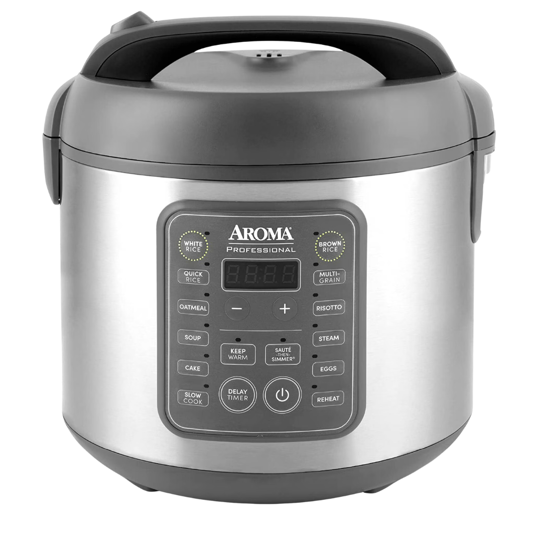 AROMA 5 Qt 10-Cup Uncooked Digital Rice Cooker (ARC-5200SG)