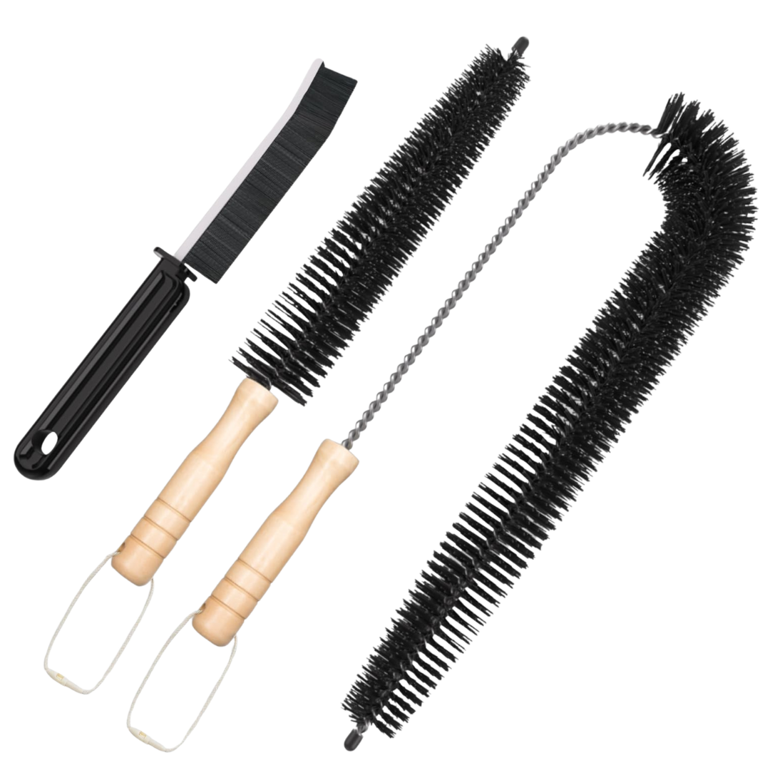 3-Pack Dryer Vent Cleaner Kit With Lint And Coil Brushes