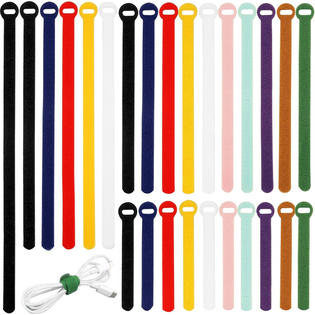 150-Piece Have Me TD Assorted Reusable Cable Ties (4", 6", 8", 10")