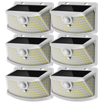 6-Pack Aootek 120 LEDs Solar Motion Sensor Lights W/ Lights Reflector